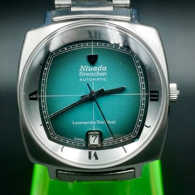 Vintage and Rare NIVADA Grenchen Automatic Leonardo Da Vinci