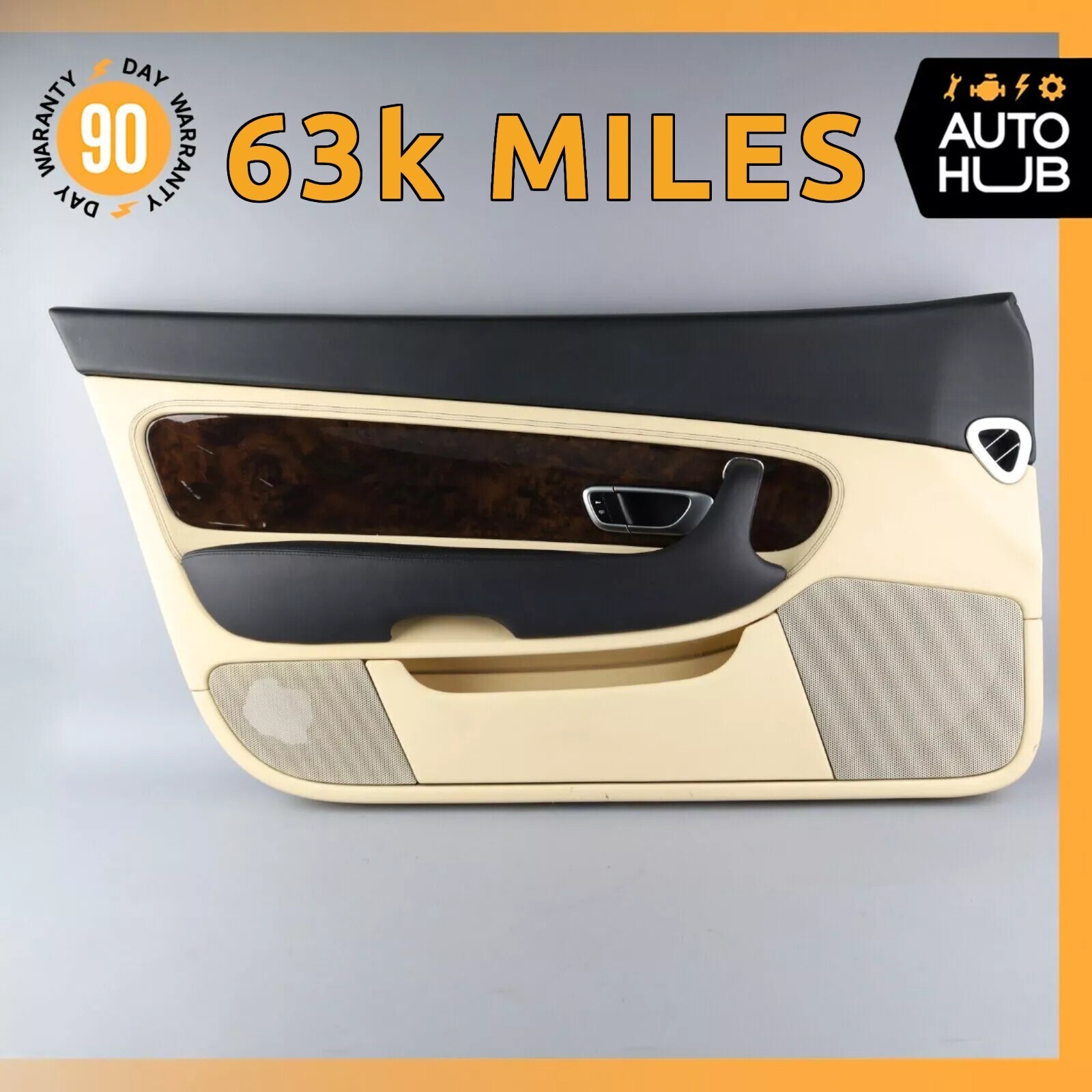 07-11 Bentley Continental GTC Left Driver Side Interior Door Panel OEM 63k