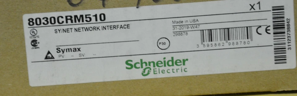 Square D Schneider Electric 8030CRM510 Sy/Net Network Interface Module Symax - Image 2 of 2