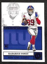 2021 Panini Encased Kadarius Toney #114 Rookie RC Giants Football Card