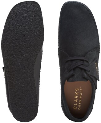 Clarks Originals Mens Weaver Oxfords Lace Up Shoes Charcoal Black