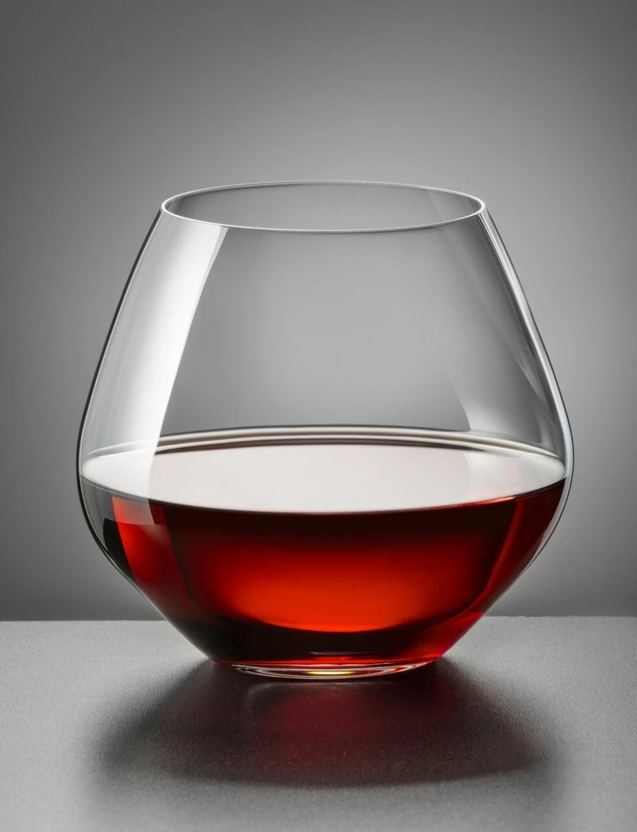 Bohemia Crystal Tumbler Stemless Wine Glass 580ml 2pc