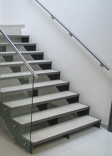 Edelstahlhandlauf Modul Wandhandlauf Treppe Set Edelstahl AISI 304 L-4000mm - Bild 3 von 3
