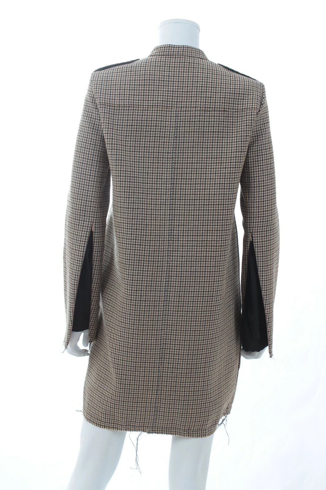 Abito Celine con zip e pied de poule marrone