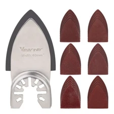 Vearter 31PCS 40mm Triangular Finger Oscillating Multi Tool Sanding Pads Kits