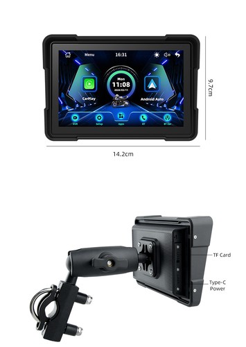 Universal Portable Linux Motorcycle Navigation 5"IPS Screen IP67 Carplay BT5.0 - Picture 11 of 22