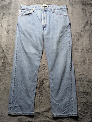 Levi's 505 Regular Fit Jeans Men's Size 40x32 Light Wash