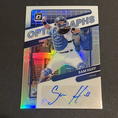 2022 Panini Donruss Optic Opti-Graphs Sam Huff Signed Auto P0229