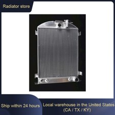 3rows Cooling Full All Aluminum Radiator Fit 1937-1938 Ford Chevy V8 Engine
