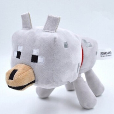 Minecraft Animal Plush Toy Kids Plushies Toy 20cm Little Wolf Kids Gift