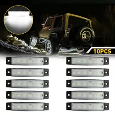 20x 3.8" Smoked Amber/Red Side Marker Clearance Lights 6 LED for Truck Trailer