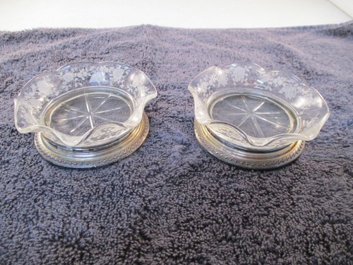 Spitze Klarglas Rollrand Kerzenhalter/Untersetzer