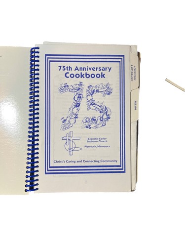 Vintage Church Cookbook Spiral Beautiful Lutheran Plymouth Minn 75th Anniversary - Picture 4 of 13