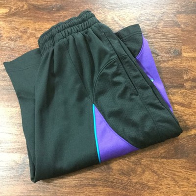 black and purple jordan shorts