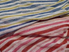 Beautiful Summery Stripe in TWO Colors - Pure Linen KNIT!! from Italy!!