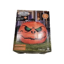 Gemmy 2022 Airblown Inflatable 5 Foot Reaper Pumpkin Jack O Lantern