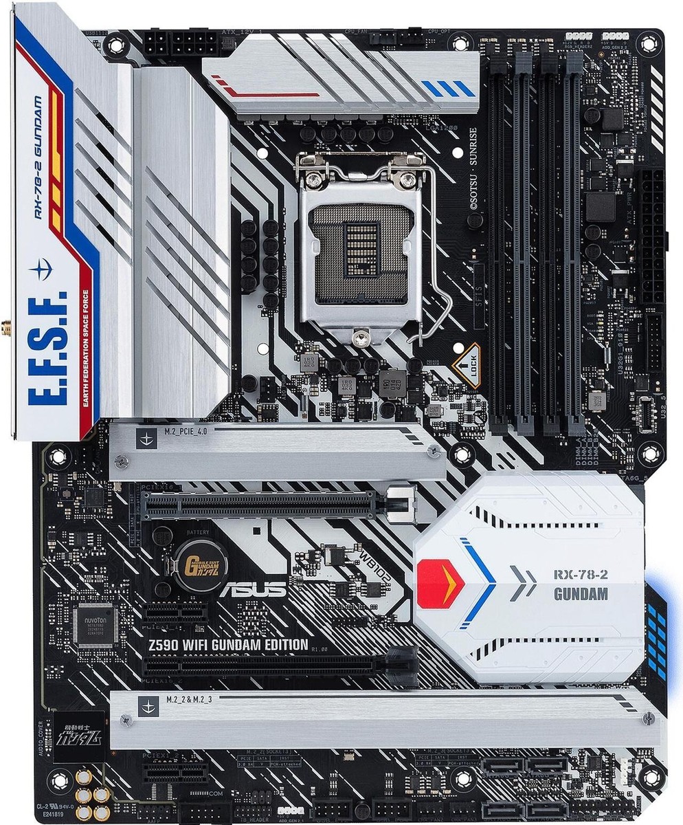 ASUS Z590 WIFI GUNDAM EDITION LGA 1200 Intel Z590 ATX Intel