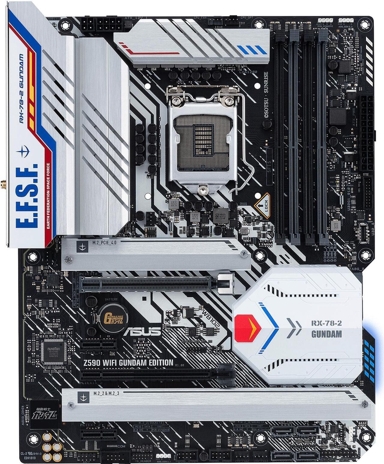 ASUS Z590 WIFI GUNDAM EDITION LGA 1200 Intel Z590 ATX Intel
