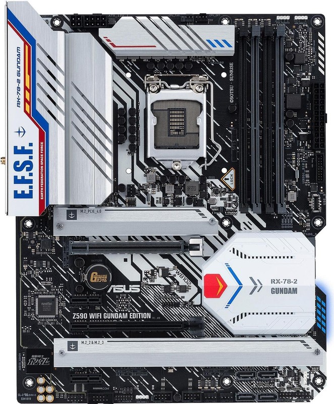 ASUS Z590 WIFI GUNDAM EDITION LGA 1200 Intel Z590 ATX Intel Motherboard