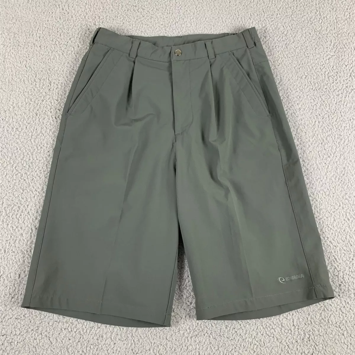 Mens pleated golf clearance shorts