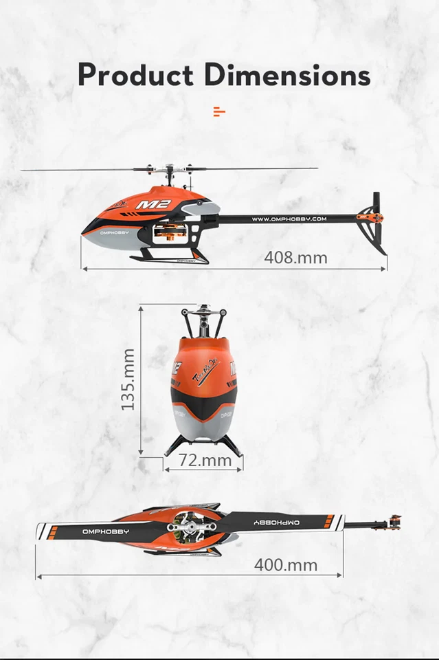 OMP Hobby M2 RC Helicopter Version V2 M2 BNF - Image 4 of 4