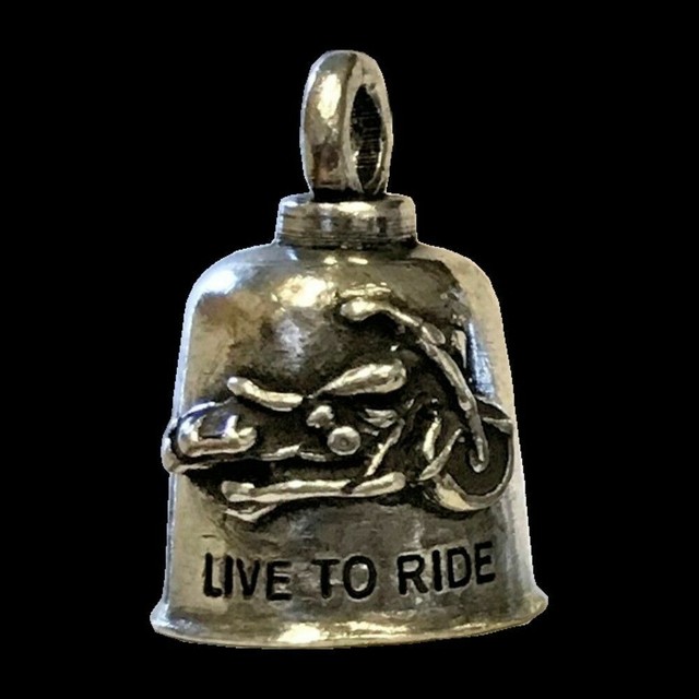 Pewter Motorcycle Gremlin Bell Live To Ride Bike Made in the USA eBay