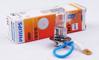 2PCS PHILIPS  H3 12455RA 12V100W PK22s RallyVision  headlighting lamp