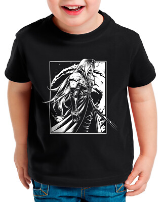 Black Coart Villain Kinder T-Shirt anime cloud choco-bo sephiroth