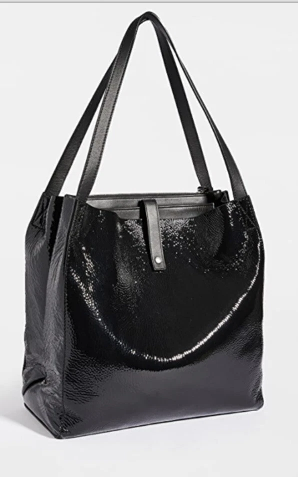 Rag & Bone Passenger Tote - Leather Large Tote Bag in Black