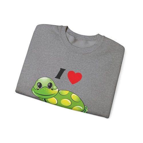 I Love Turtles Unisex Heavy Blend Crewneck Sweatshirt (Front Print) - Picture 28 of 45