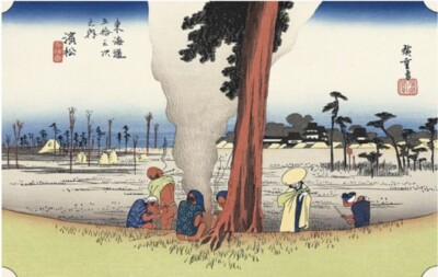 Ukiyo-e Reprint Utagawa Hiroshige Toukaidou53tsugi Hamamatsu Fuyugarenozu Art