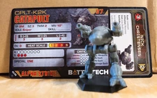 Battletech Catapult variant Gray Death Legion Lance Pilot, Mech Cards Gray