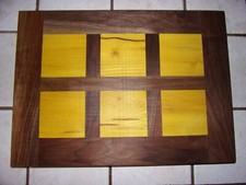 DECORATIVE CHARCUTERIE CUTTING BOARD SOLID WALNUT OSAGE ORANGE WEDDING HANDMADE