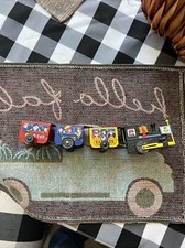 Vintage Tin Toy Train Wind Up Zig-Zag Express, Made In Korea, WORKING. HR