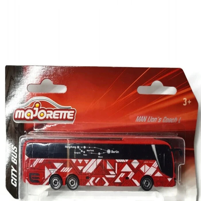 MAJORETTE MAN CITY BUS CM.13 MAN LION'S COACH L #HW200