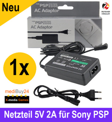 Für Sony PSP Netzteil Ladegerät Stromkabel Netzkabel AC Adapter 1004 2004 3004  