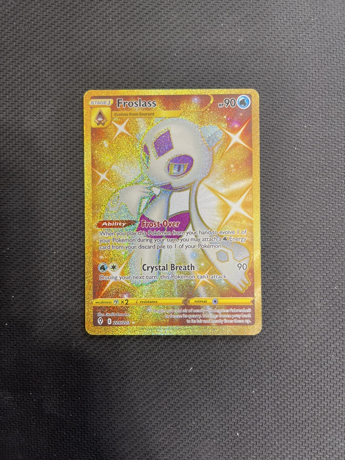 Froslass (Secret) 226/203 SWSH07: Evolving Skies Holo