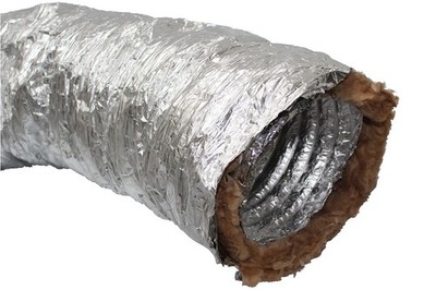 Sonoduct Schallgedämmter Schlauch DN 100 / 1lfm - Aluflex (4,90 EUR/m)
