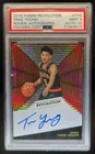 2018-19 Panini Revolution Trae Young Rookie Auto RC #RA-TYG Hawks PSA 9 10