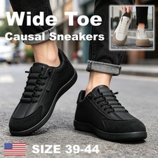 Men's Wide Toe Lightweight Comfortable Outdoor Walking Sneakers Running Shoes US