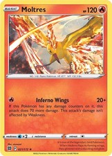 Moltres Holofoil Holo Rare SWSH09: Brilliant Stars 021/172 NM