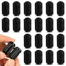 20pcs Clip-On Ferrite, Ferrite Core Bead Ring Core RFI EMI Noise Suppressor 