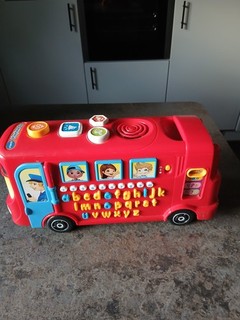 V Tech Playtime Bus with Phonics Educational Toy for Children with Letters.VGC.