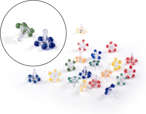 50 PCSGlass Daisy Pipe Filter Screens Reusable & Heat Resistant