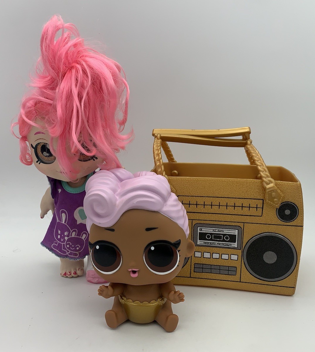 Lol Surprise Kindi Kids Donatina + Lol Boom Box Purse