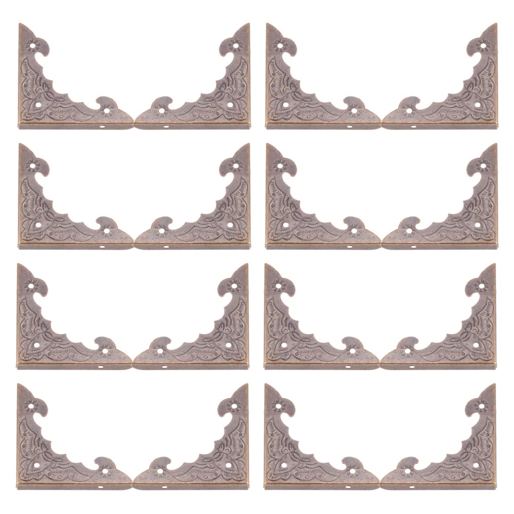 30 Pcs Book Corner Protectors Brass DIY Craft Guards for Decoration