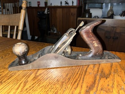 Vintage Stanley Bailey No. 5 Wood Plane, Smooth Base, Made in USA