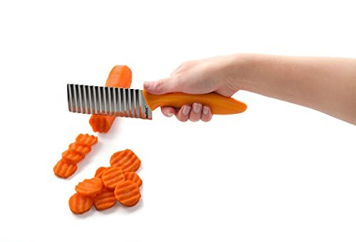 Crinkle Cut Knife, Potato and Vegetable Cutter, Stainless Steel - Picture 2 of 4