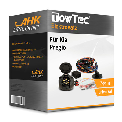 Für Kia Pregio 10.1997-04.2002 TOWTEC Elektrosatz 7polig universell Neuware