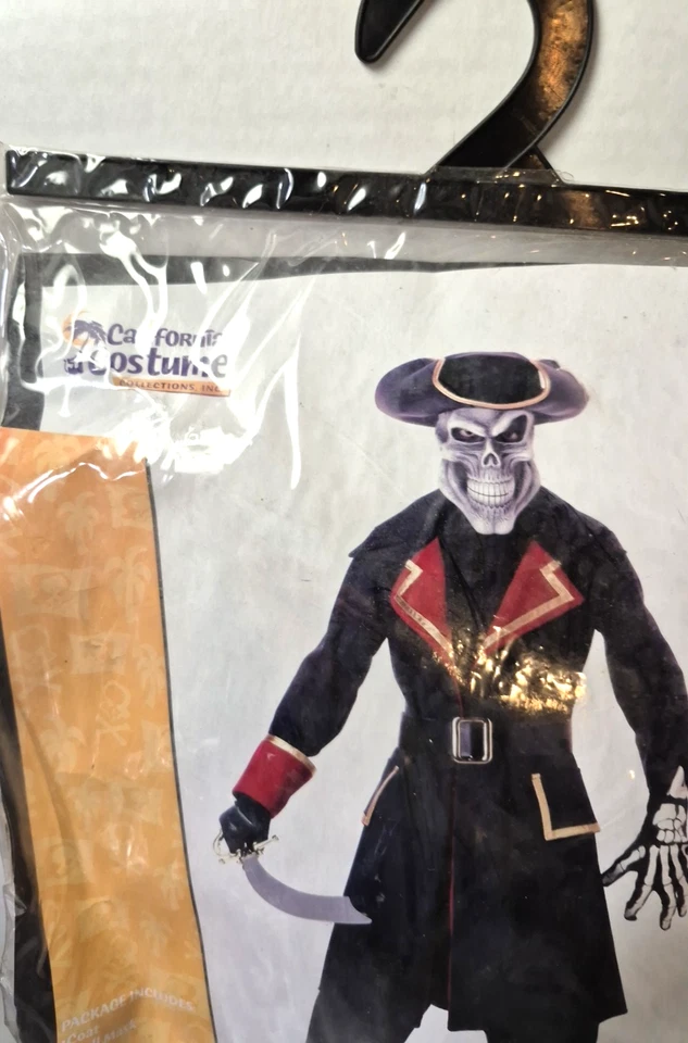 Disfraz California Cap'n Scorbuto Pirata Capitán Fantasma Niño Grande 10-12 Foto 3 de 4